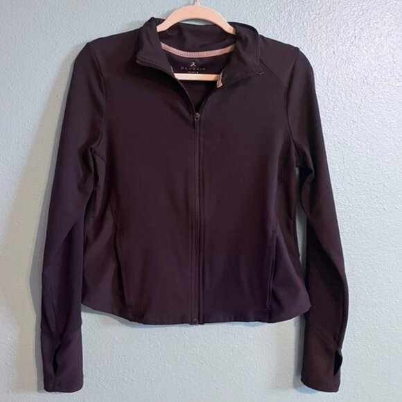 Danskin Womens Black Zip-Up Athletic Jacket (M) - Picture 1 of 4